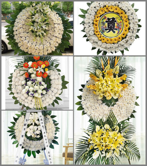 河南南阳宛城区溧河乡十里铺村花圈速递